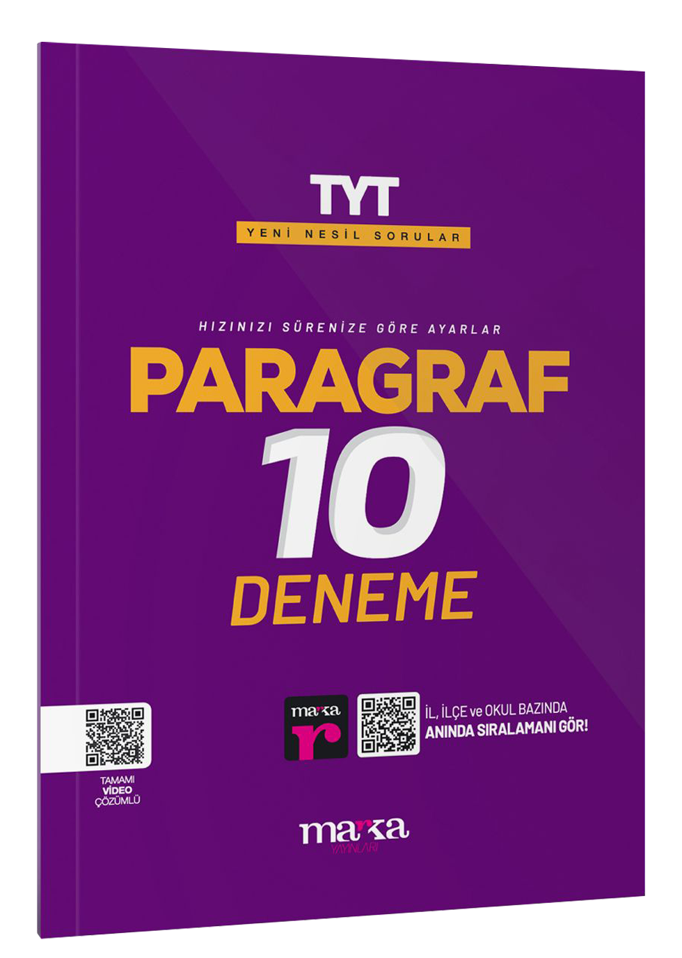 2025 TYT Paragraf 10 Deneme Tamamı Video Çözümlü Marka Yayınları